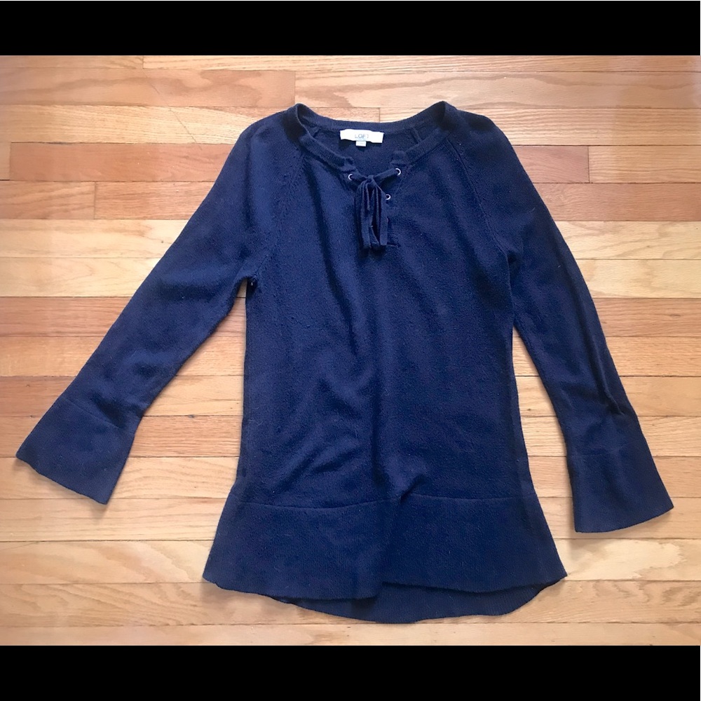 Loft Bell Sleeve Sweater